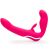 Happy Rabbit | Fluweelzachte strap-On | 12 soorten verleidelijke vibraties | Roze