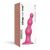 Strap-On-Me | Extra grote dildo voorzien van 3 geleidelijke kralen | Metallic Raspberry