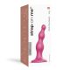 Strap-On-Me | Beginners dildo voorzien van 3 geleidelijke kralen | Metallic Raspberry