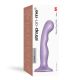 Strap-On-Me | Medium siliconen dildo met krachtige zuignap | Metallic Lilac
