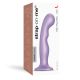 Strap-On-Me | Extra grote siliconen dildo met krachtige zuignap | Metallic Lilac